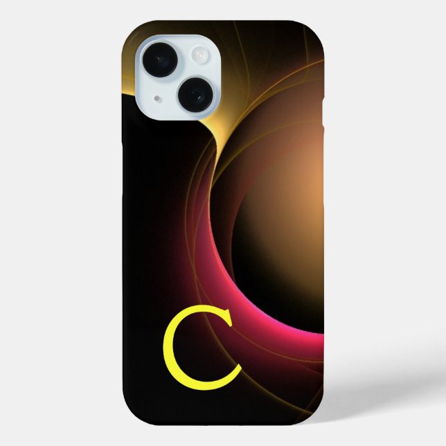 Funda De Case-Mate Para iPhone ECLIPSE MONOGRAM amarillo violento (Reverso )