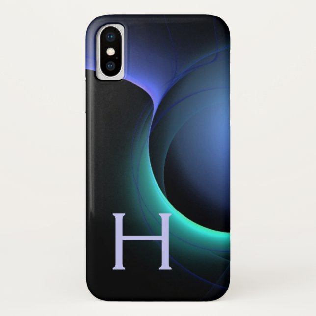 Funda De Case-Mate Para iPhone ECLIPSE MONOGRAM azul vibrante (Reverso)