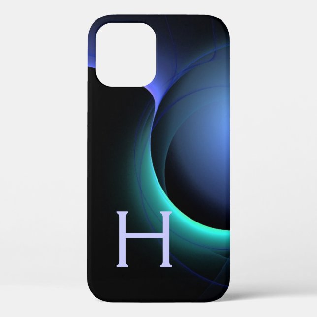 Funda De Case-Mate Para iPhone ECLIPSE MONOGRAM azul vibrante (Reverso )