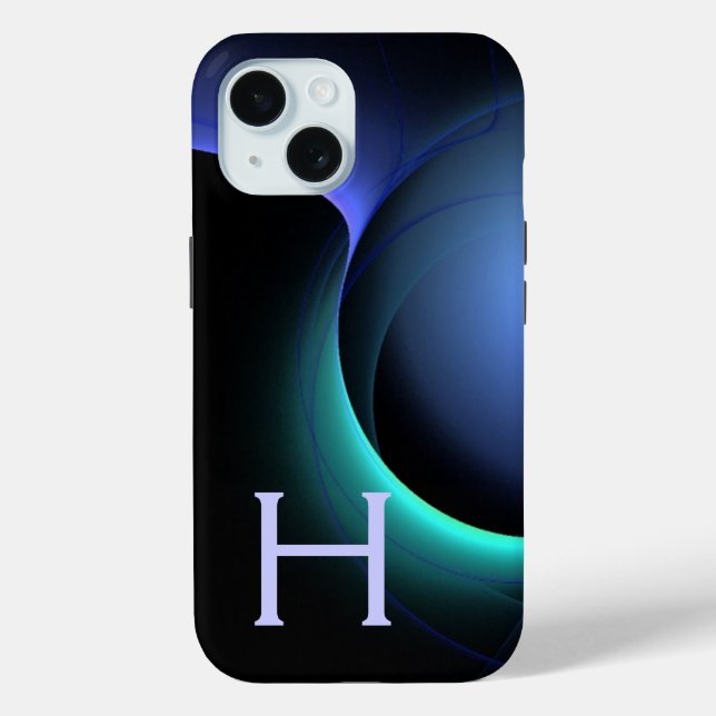 Funda De Case-Mate Para iPhone ECLIPSE MONOGRAM azul vibrante (Reverso )