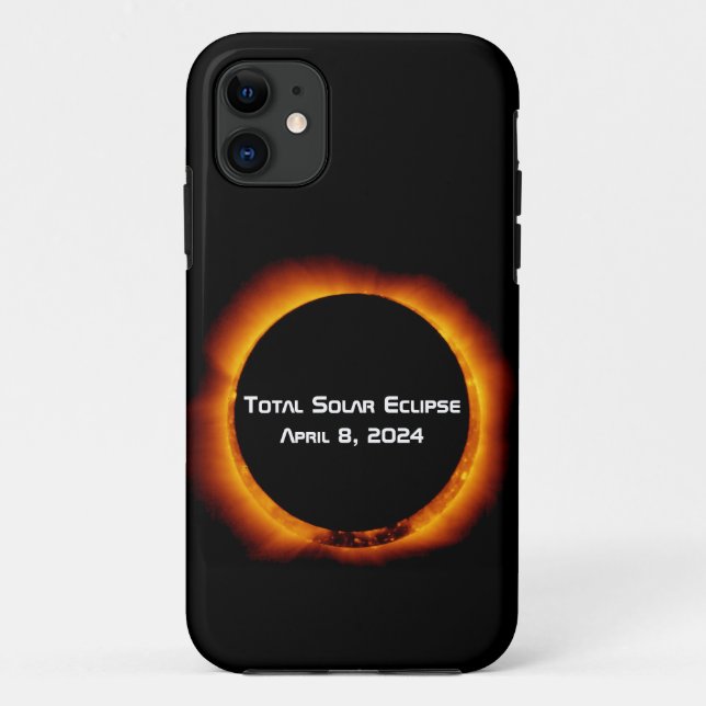 Funda De Case-Mate Para iPhone Eclipse solar total de 2024 (Reverso)