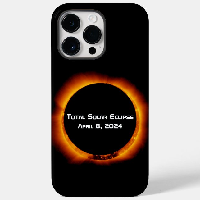 Funda De Case-Mate Para iPhone Eclipse solar total de 2024 (Reverso )