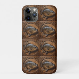 Funda Para iPhone 11 Pro Ecos del río: Impresión de madera de bacalao murra