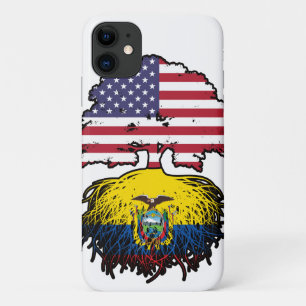 Funda Para iPhone 11 Ecuador: Bandera de raíces de árboles norteamerica
