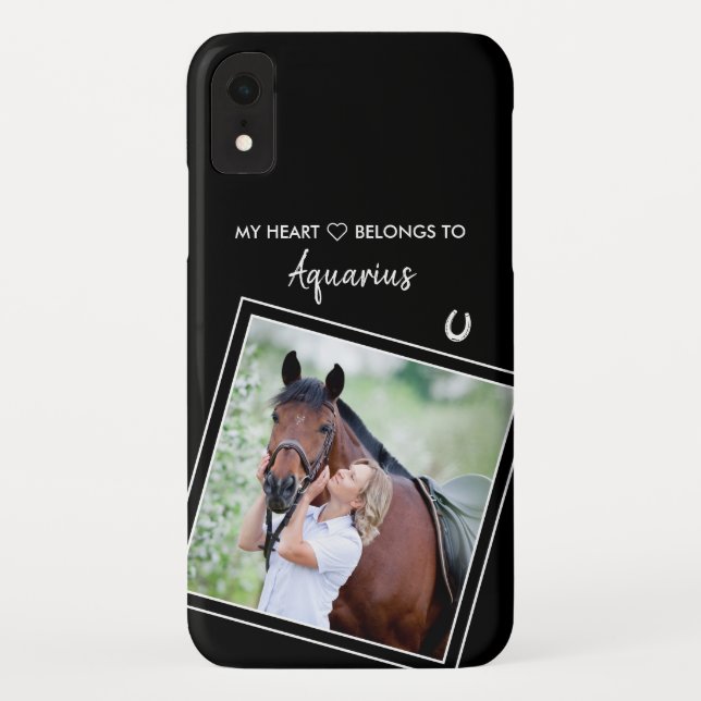 Funda De Case-Mate Para iPhone Ecuestre de caballos personalizado (Reverso)