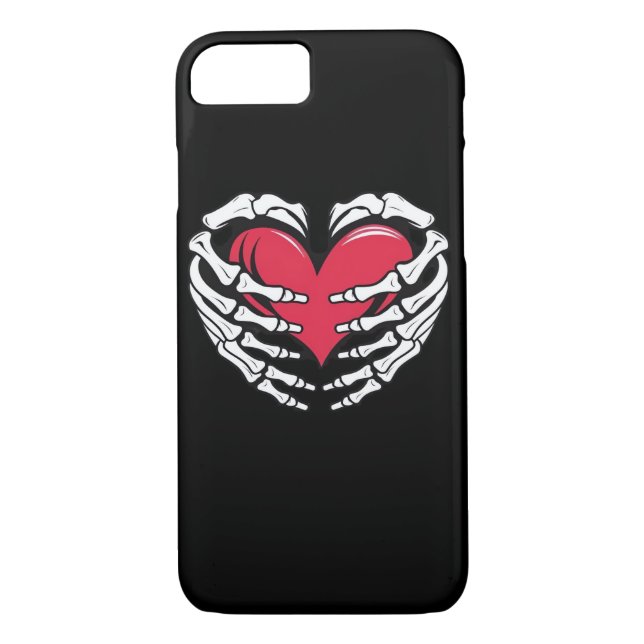 Funda De Case-Mate Para iPhone Ed Heart In Skeletal Hands Classic (Reverso)