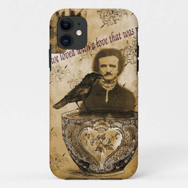 Funda De Case-Mate Para iPhone Edgar Allan Poe (Reverso)