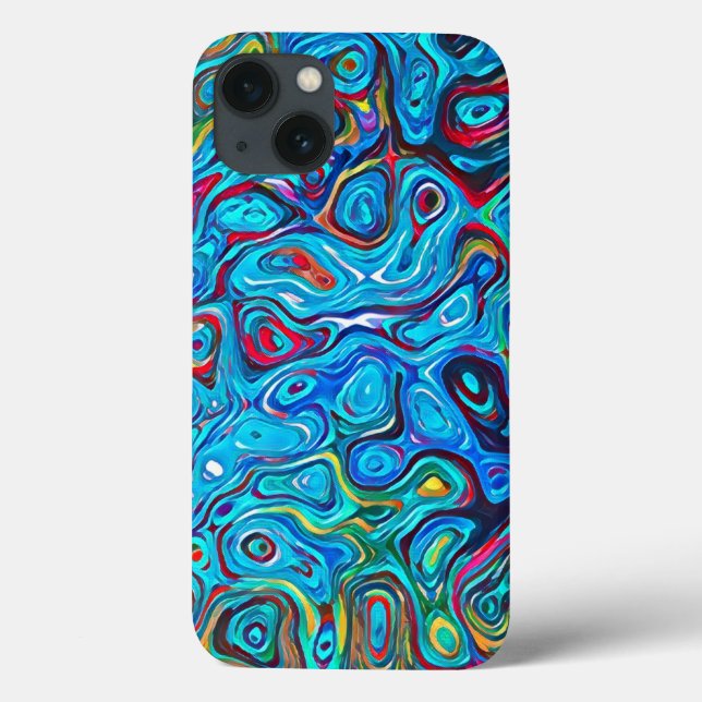 Funda De Case-Mate Para iPhone Edgy Artistic Swirls Liquid Resumen (Reverso)