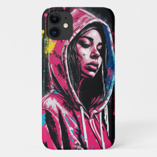 Funda Para iPhone 11 Edgy Graffiti Chica