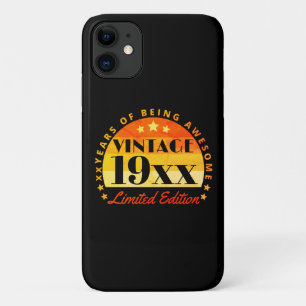 Funda Para iPhone 11 Edición limitada personalizada de Vintage Cumpleañ