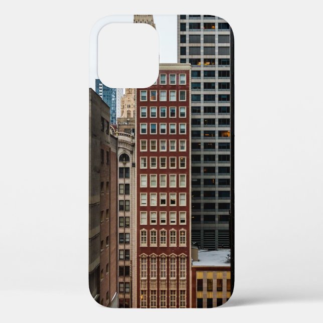 FUNDA DE Case-Mate PARA iPhone EDIFICIO DE ALTO AUMENTO DE CONCRETO ROJO (Reverso )