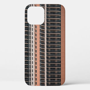 Funda Para iPhone 12 Edificio de altura marrón y negro