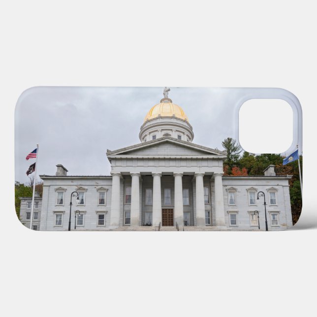Funda De Case-Mate Para iPhone edificio de capitolio estatal neoclásico en montpe (Reverso (Horizontal))