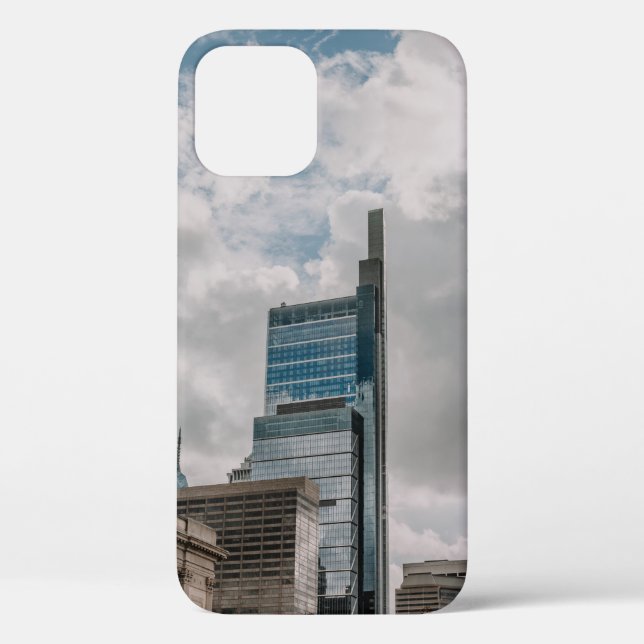 FUNDA DE Case-Mate PARA iPhone EDIFICIO DE CONCRETO GRIS BAJO CIELO DE COLOR DURA (Reverso )