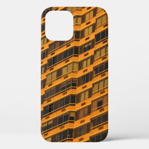 Funda Para iPhone 12 EDIFICIO DE CONCRETO naranja
