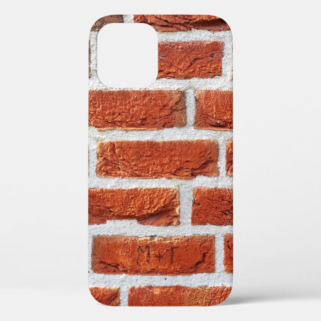 Funda De Case-Mate Para iPhone Edificio de fondo de pared de ladrillo (Reverso )