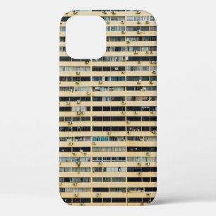 Funda Para iPhone 12 Edificio de hormigón marrón y blanco