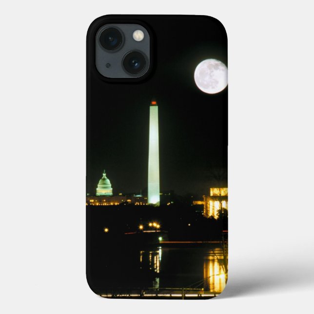 Funda De Case-Mate Para iPhone Edificio del capitolio, el Lincoln memorial, (Reverso)