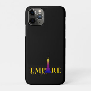 Funda Para iPhone 11 Pro Edificio Empire State-Nueva York-Dorado Vibrante