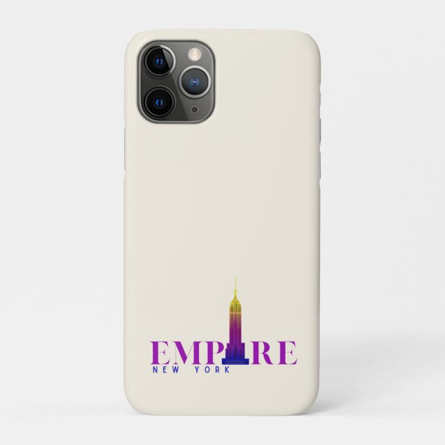 Funda De Case-Mate Para iPhone Edificio Empire State-Nueva York-Vibrante  (Reverso)