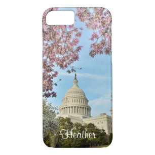 title_seo2 Edificio y flores de cerezo del capitolio del