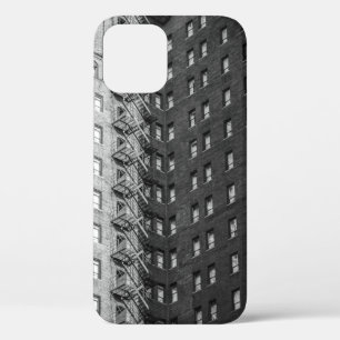 FUNDA PARA iPhone 12 EDIFICIOS DE CONCRETO NEGRO Y GRIS