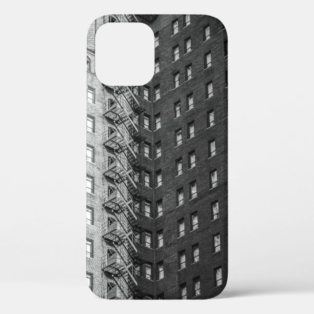 FUNDA DE Case-Mate PARA iPhone EDIFICIOS DE CONCRETO NEGRO Y GRIS (Reverso )