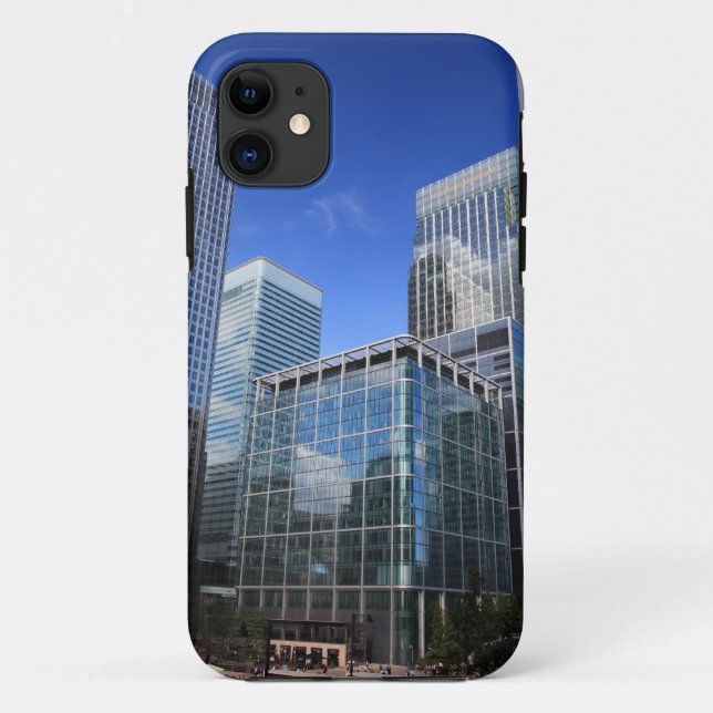 Funda De Case-Mate Para iPhone Edificios de oficinas modernas (Reverso)