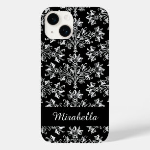 Funda Para iPhone 14 De Case-Mate Editable Daisy Damask White en estuche para iPhone