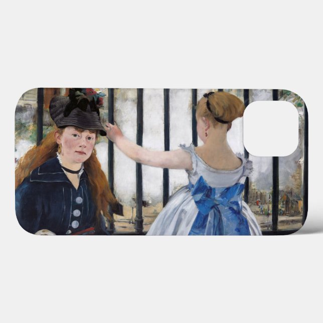 Funda De Case-Mate Para iPhone Edouard Manet - El ferrocarril (Reverso (Horizontal))