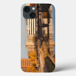 Funda Para iPhone 13 EE.UU., Dakota del Sur, Cataratas Sioux, Línea de