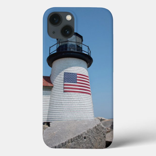 Funda De Case-Mate Para iPhone EE. UU., Massachusetts, Nantucket. Brant Point (Reverso)