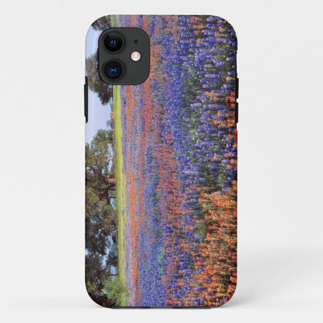Funda De Case-Mate Para iPhone EE. UU., Texas, Llano. Lupinos y redbonnets (Reverso)