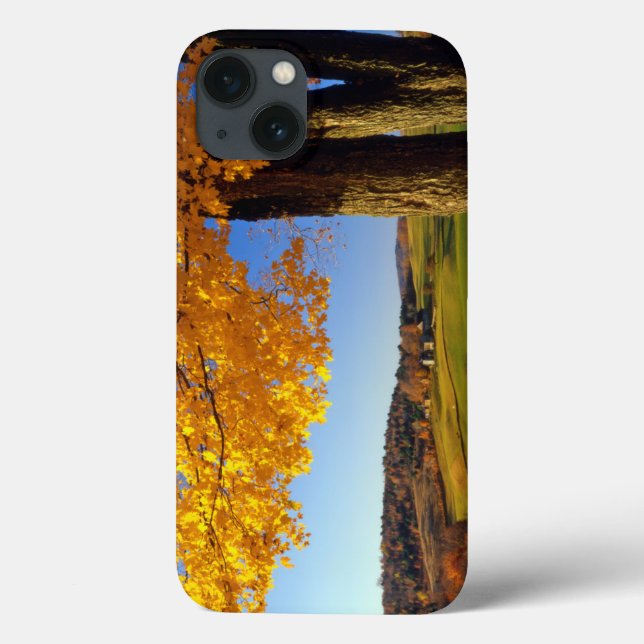 Funda De Case-Mate Para iPhone EE.UU., Vermont. Granja Escénica Cerca De Woodstoc (Reverso)
