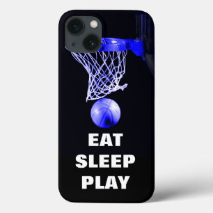 Funda Para iPhone 13 Eee Sleep Play Basketball Blue Black