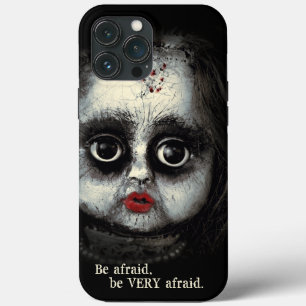 Funda Para iPhone 13 Pro Max Eerie Gothic Doll con Halloween de sangre