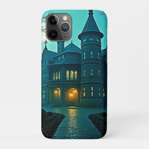 Funda Para iPhone 11 Pro Eerie Victorian Mansion Moonlight