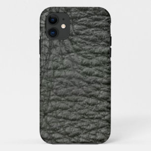 Funda Para iPhone 11 Efecto de cuero negro