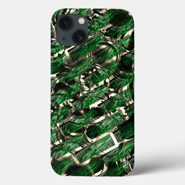 Funda De Case-Mate Para iPhone ¿Efecto de ladrillo verde y burbujas más oscuras? (Reverso)
