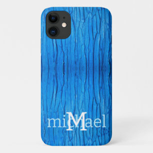 Funda Para iPhone 11 Efecto de pintura azul de goteo personalizado