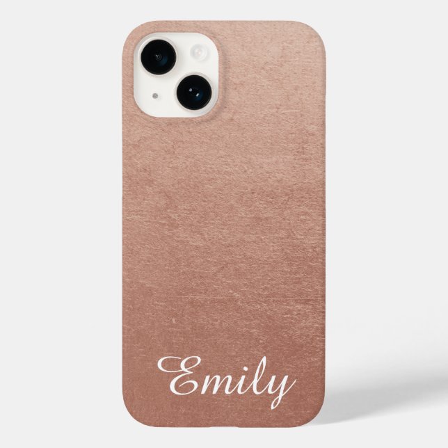 Funda De Case-Mate Para iPhone Efecto fotográfico Rosa personalizado (Reverso )