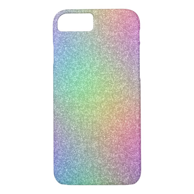 Funda De Case-Mate Para iPhone Efecto Purpurina arcoiris (Reverso)
