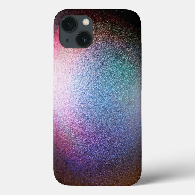 Funda De Case-Mate Para iPhone Efecto Purpurina del arcoiris metálico (Reverso)