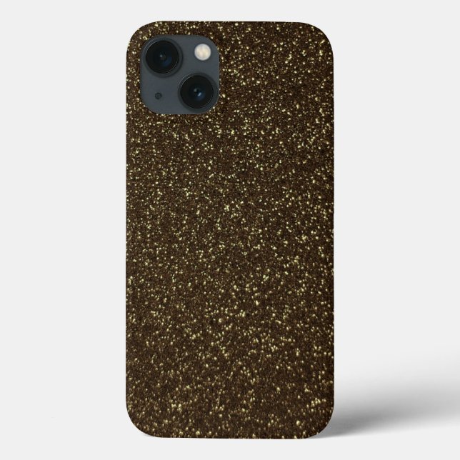 Funda De Case-Mate Para iPhone Efecto Purpurina dorado (Reverso)
