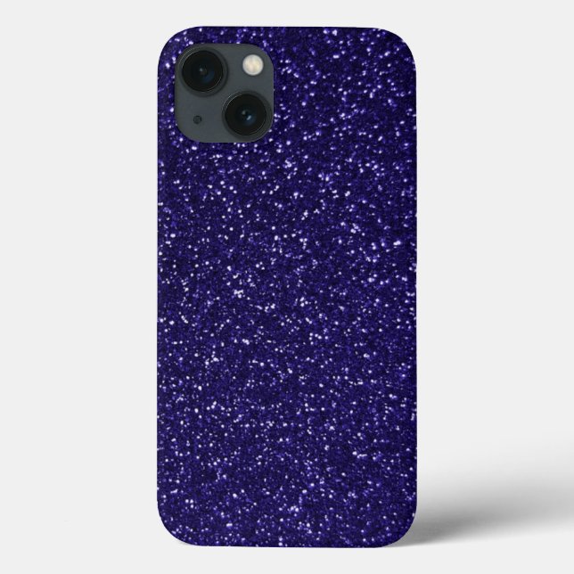 Funda De Case-Mate Para iPhone Efecto Purpurina real púrpura (Reverso)