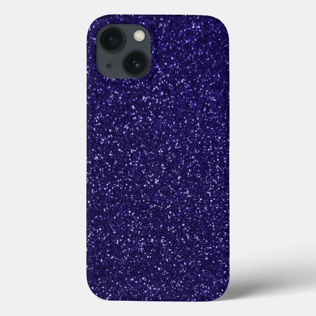 Funda De Case-Mate Para iPhone Efecto Purpurina real púrpura (Reverso)
