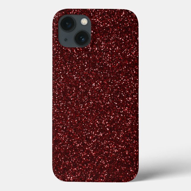 Funda De Case-Mate Para iPhone Efecto Purpurina rojo 2 (Reverso)