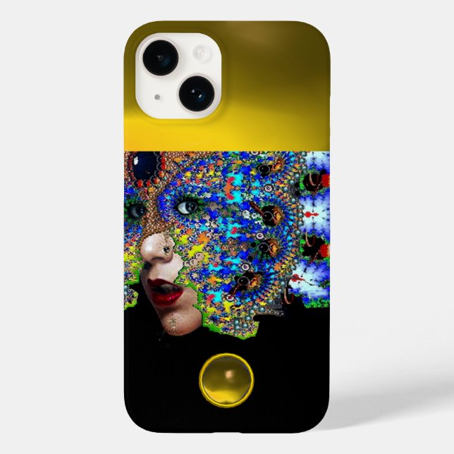 Funda De Case-Mate Para iPhone EFEMERAL, BELLEZA CON Gema Topacio Amarillo MASCUL (Reverso )
