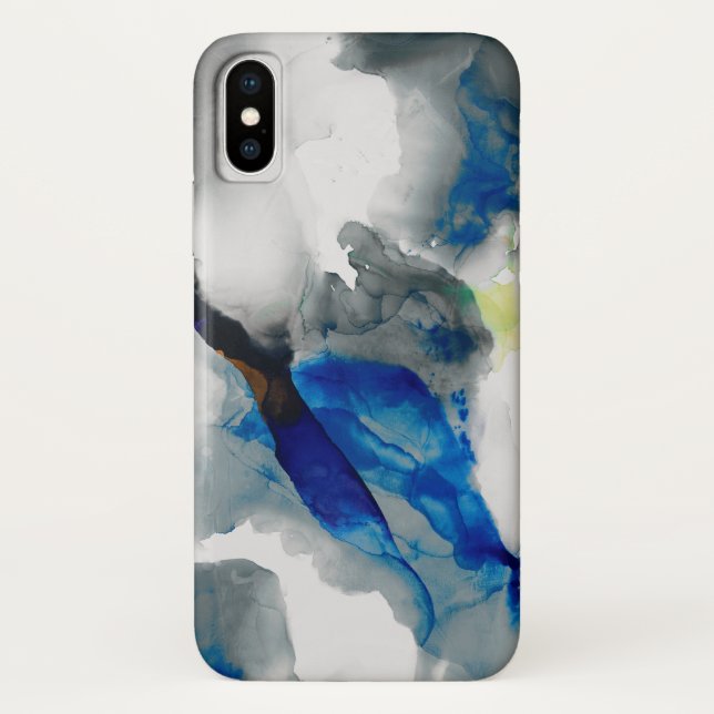 Funda De Case-Mate Para iPhone Efímero - Azul y Gris (Reverso)