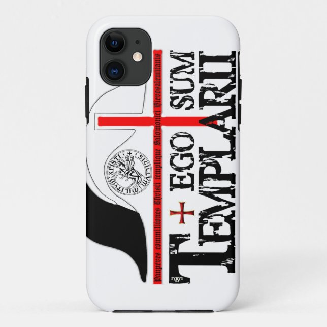 Funda De Case-Mate Para iPhone Ego sum templarii funda IPhone (Reverso)